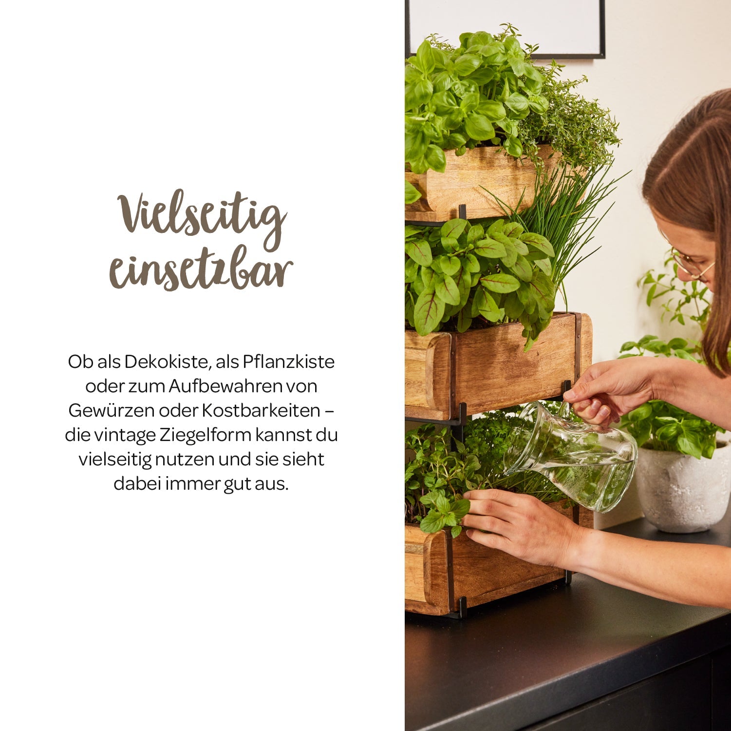 Set: 3 Ziegelformen mit Ständer