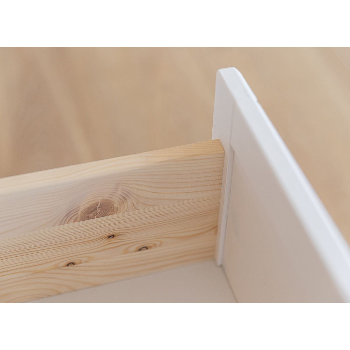 Milano Elite Massivholz Kiefer Lowboard Kommode 2.4 | Farbe Weiß/Kiefer