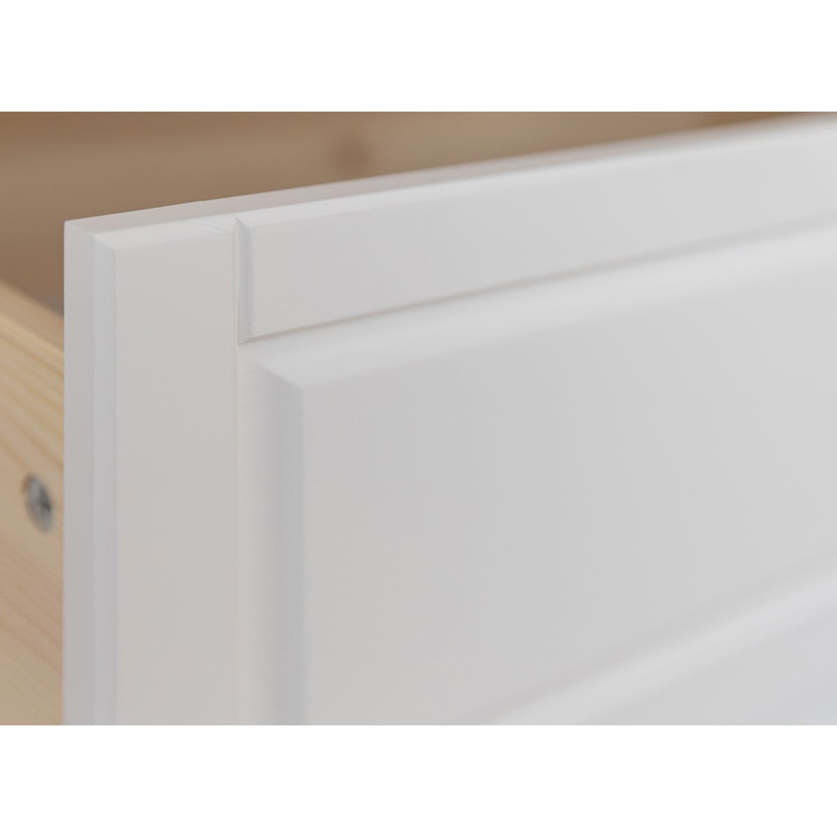 Milano Elite Massivholz Kiefer Kommode 3.3 | Farbe Weiß/Kiefer