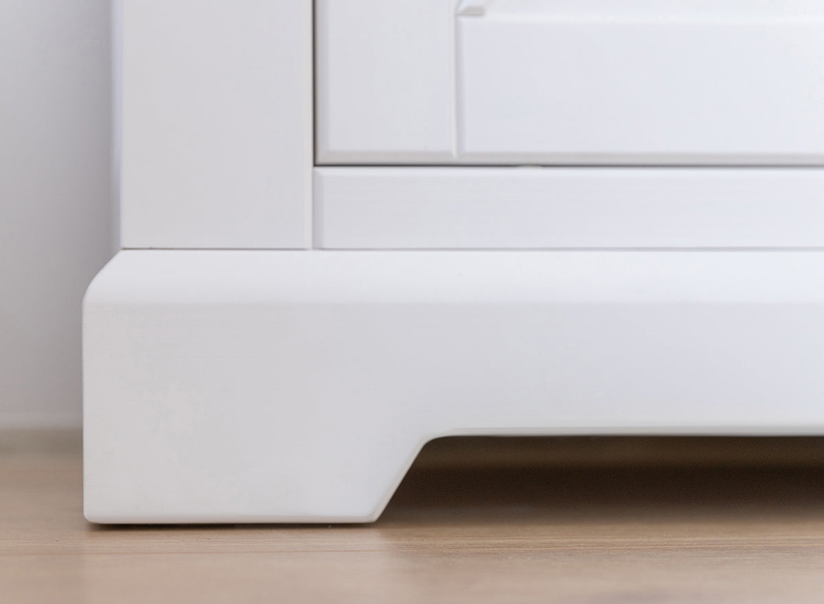 Milano Elite Massivholz Kiefer Vitrine 1.3 | Farbe Weiß/Kiefer