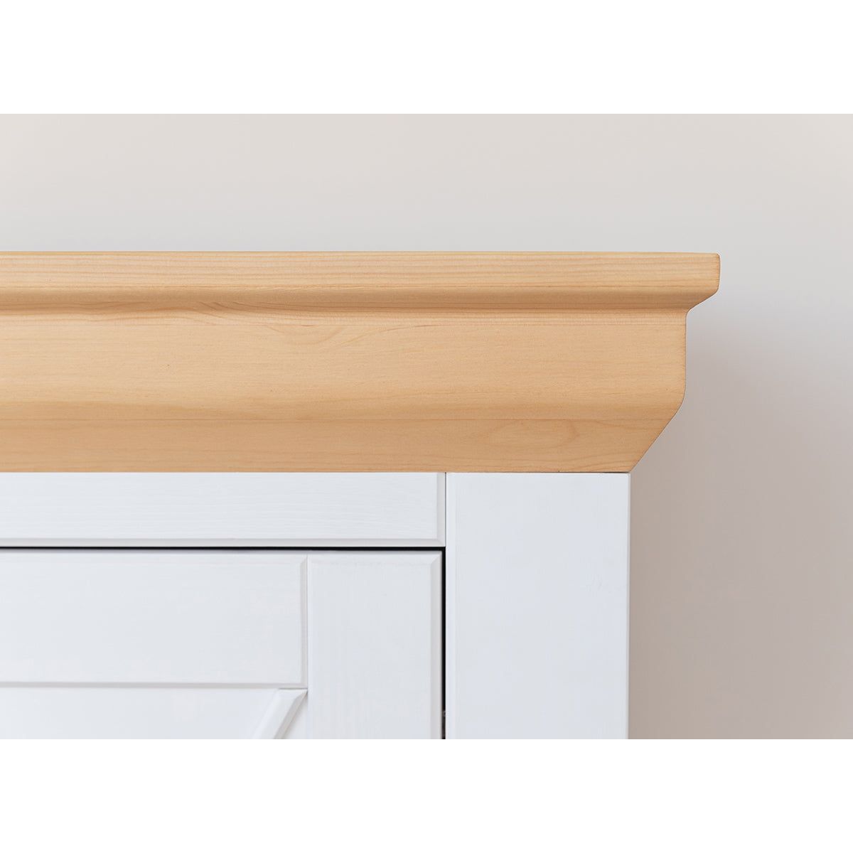 Milano Elite Massivholz Kiefer Schubladen Kommode 2.2 | Farbe Weiß/Kiefer