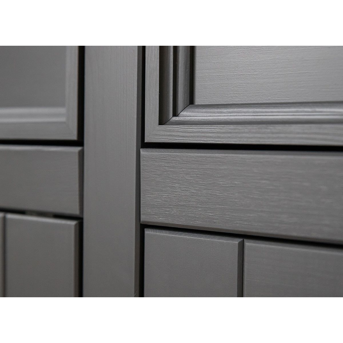 Bologna Elegante Massivholz Kiefer Kommode 4.3 | Farbe Graphit - Eiche