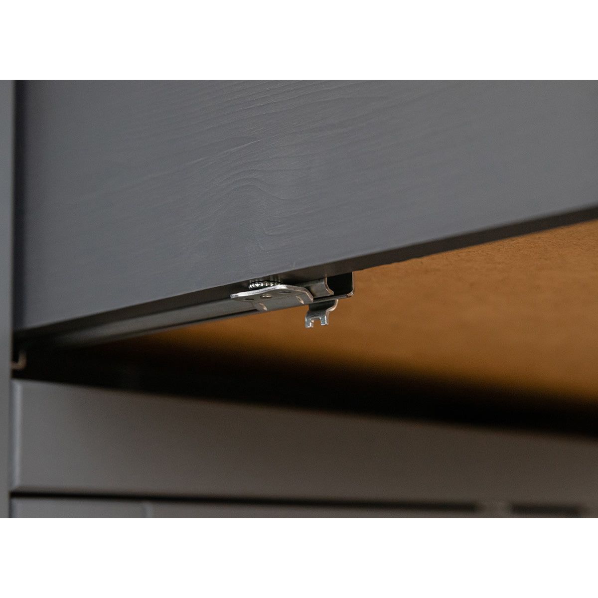 Bologna Elegante Massivholz Kiefer Kommode 4.3 | Farbe Graphit - Eiche