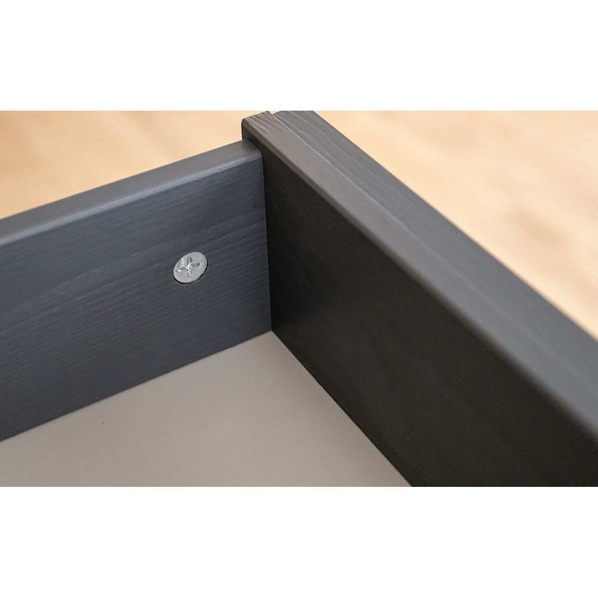 Bologna Elegante Massivholz Kiefer große TV-Schrank Kommode | Farbe Graphit - Kiefer