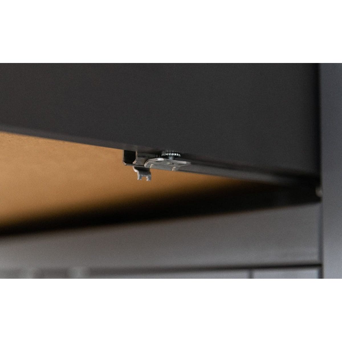 Bologna Elegante Massivholz Kiefer 5 Schubladen Kommode | Farbe Graphit - Kiefer