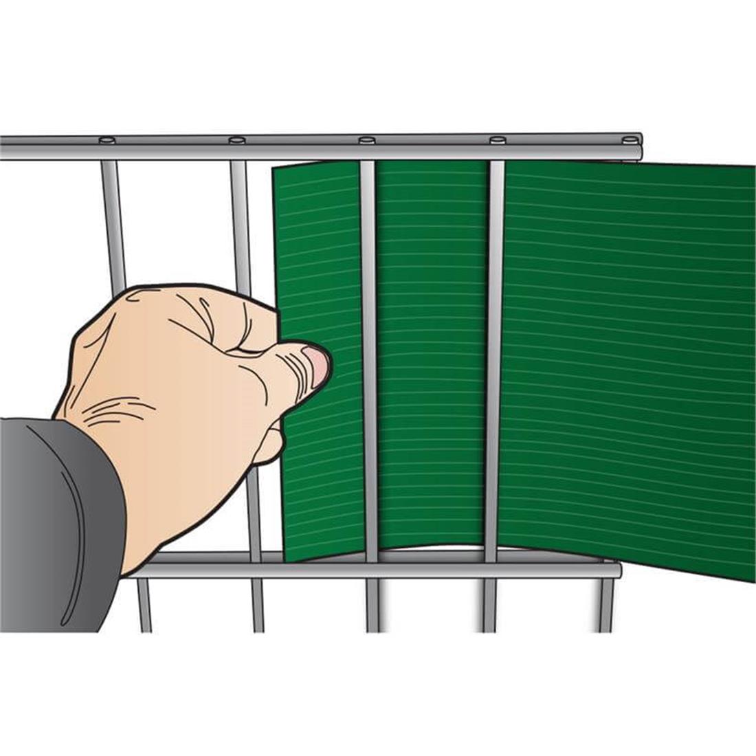 Sichtschutzstreifen PVC Easy - 0,19x2,55 m - Zaunblende