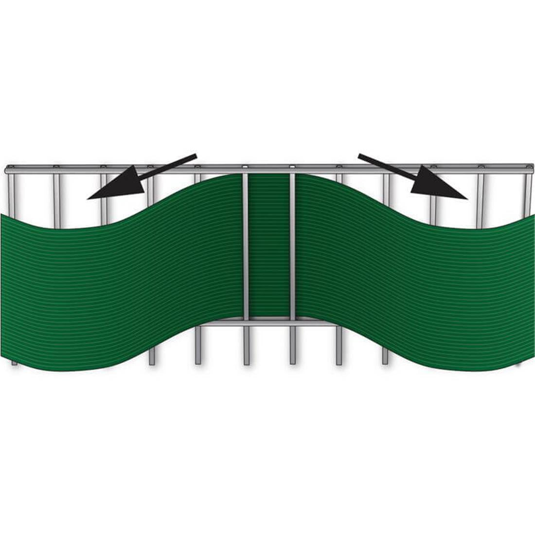 Sichtschutzstreifen PVC Easy - 0,19x2,55 m - Zaunblende