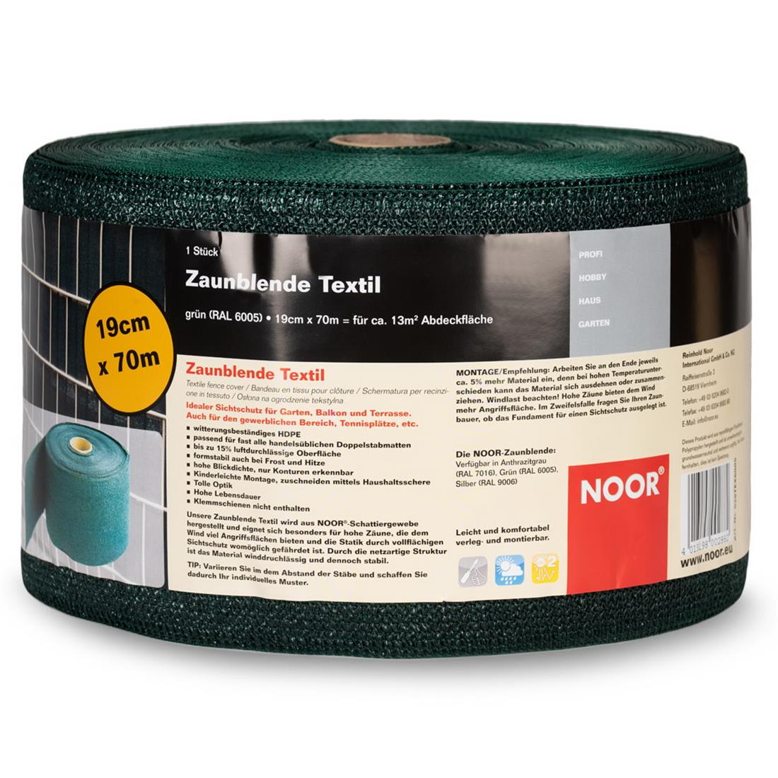 Sichtschutzstreifen - winddurchlässig - 0,19x70 m