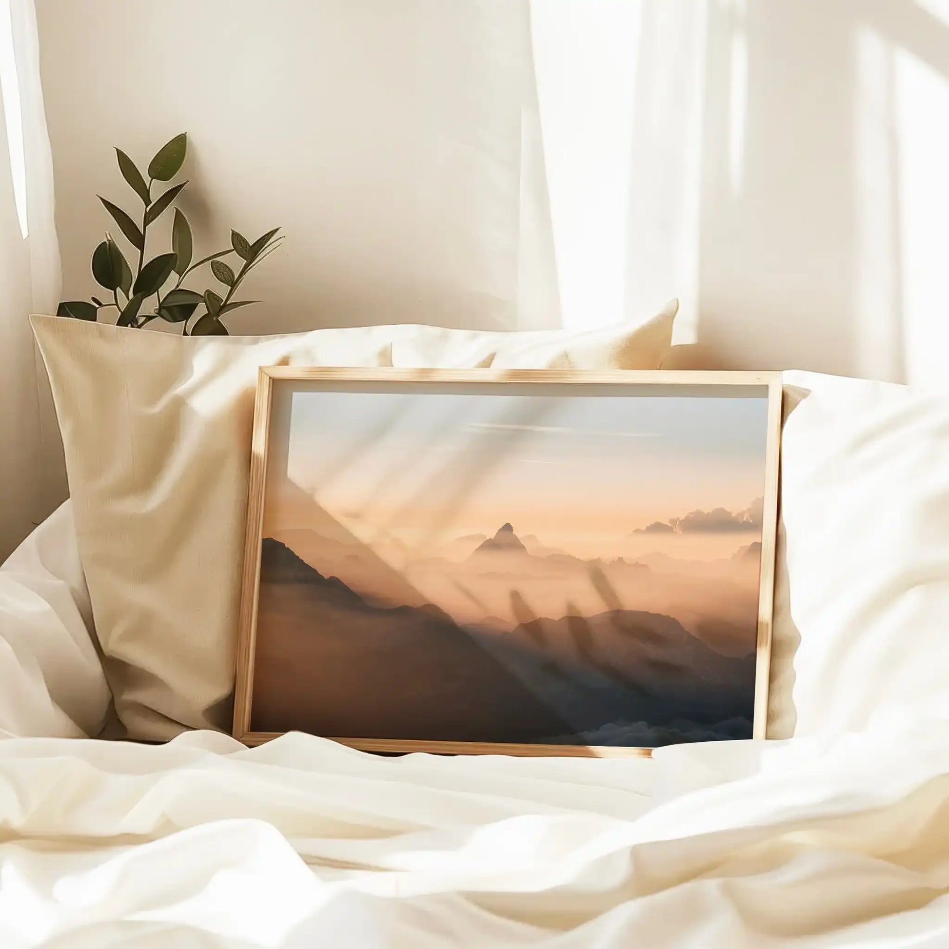 Golden Sunrise Over The Matterhorn | Mont Blanc Summit Photography Print by Chamonix Prints