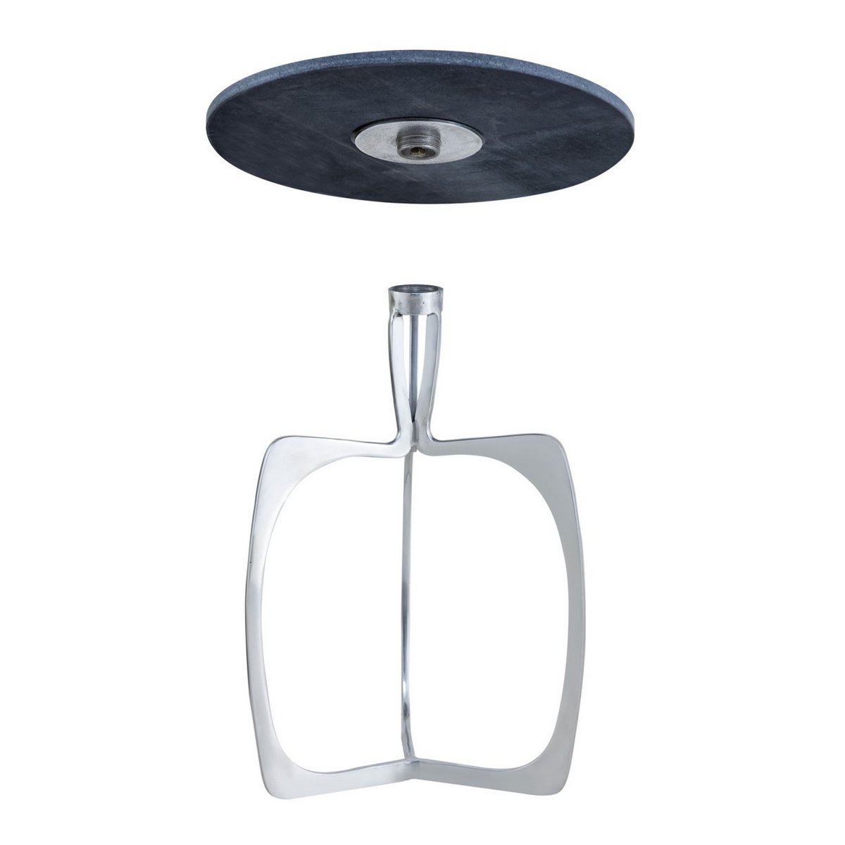 Beistelltisch - Metall rund ø 45 x 56 cm - Dekotisch - Marmor - Sohoo