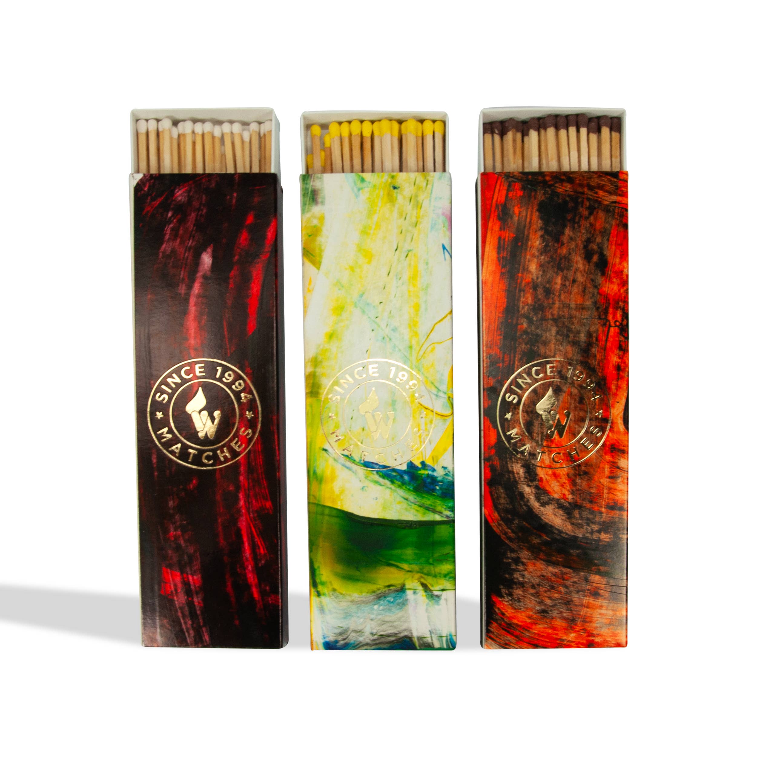 "ART" Premium Streichhölzer – Handbemalte Design-Streichhölzer, Unikat & nachhaltig