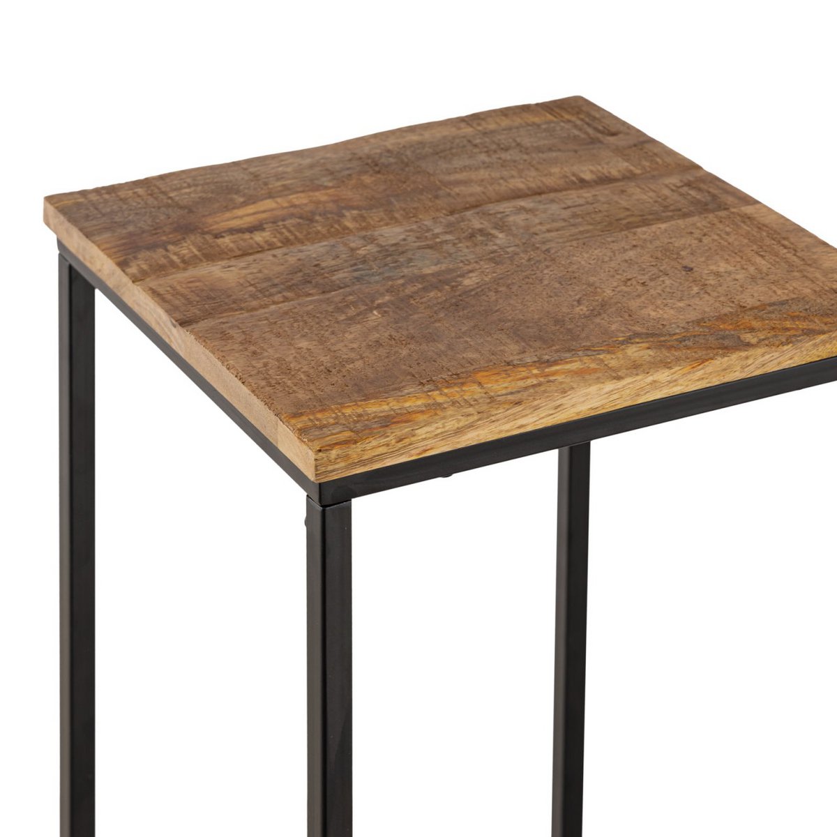 Blumensäulen Set - 25 x 20 x 78 u. 67 cm - Blumen Hocker Pflanzenständer quadratisch