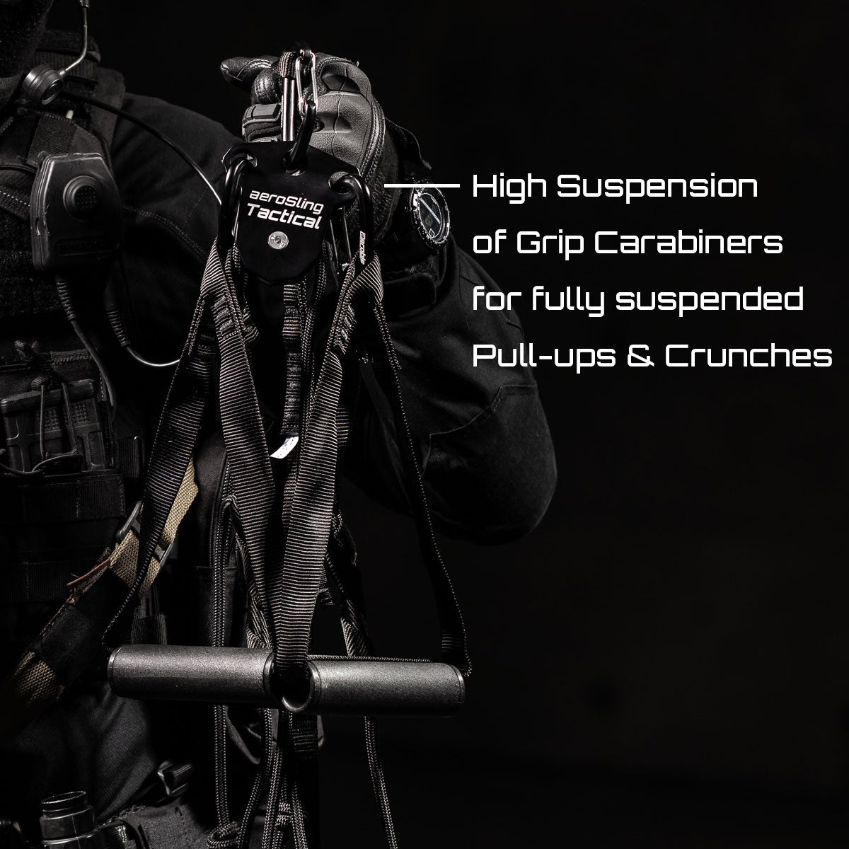 aeroSling Tactical - Full-Black High-End Slingtrainer