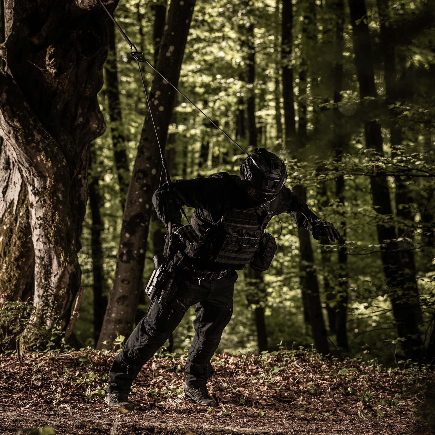 aeroSling Tactical - Full-Black High-End Slingtrainer