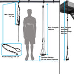 aeroSling Tactical - Full-Black High-End Slingtrainer