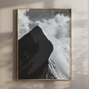 Aiguille de Bionnassay Print – Black and White Alpine Wall Art