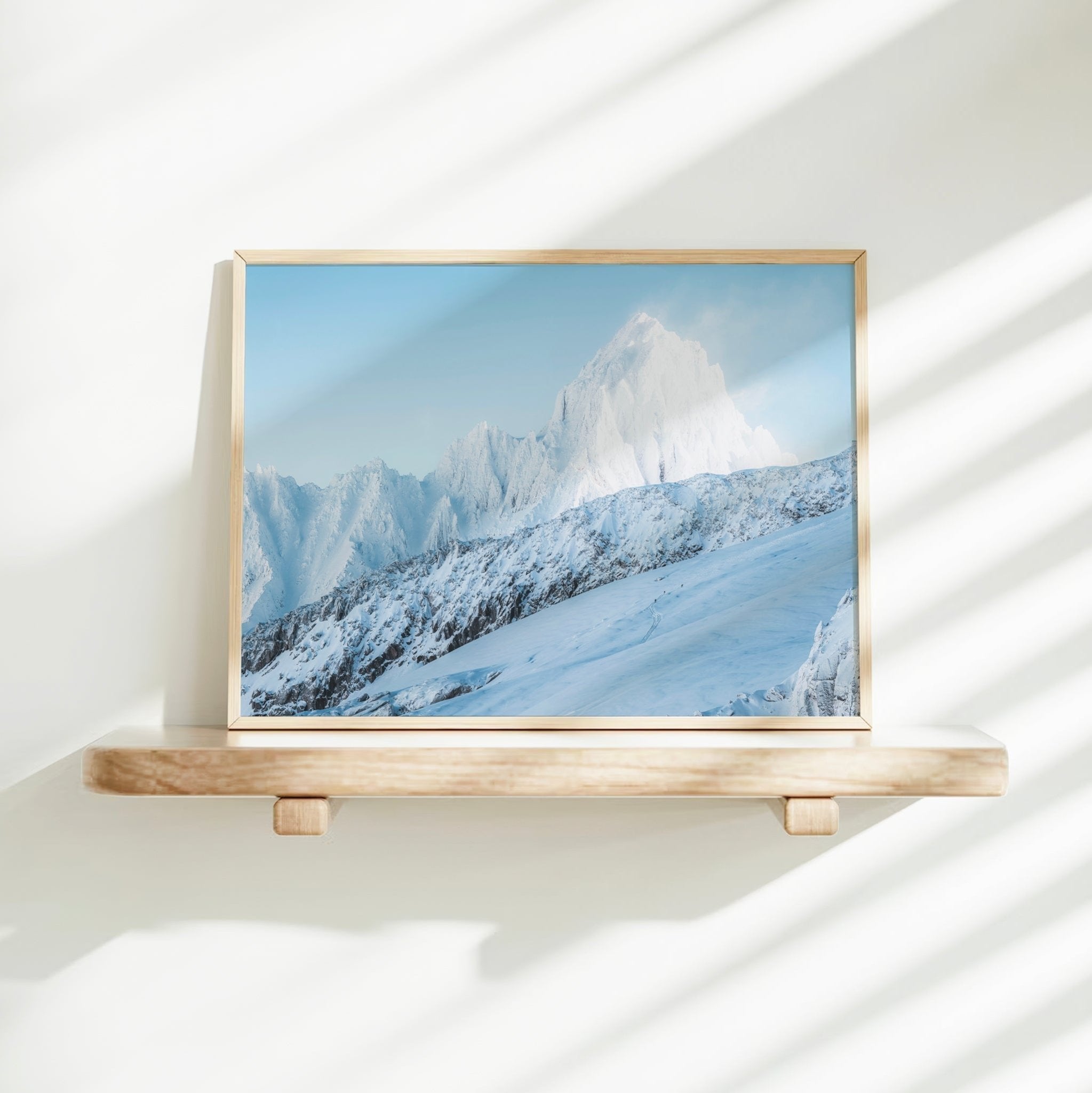 Aiguille du Chardonnet Alpine Wall Art – Chamonix Mountain Print