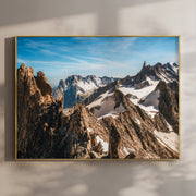 Aiguille d'Entrèves Alpine Wall Art – Chamonix Mountain Landscape Print