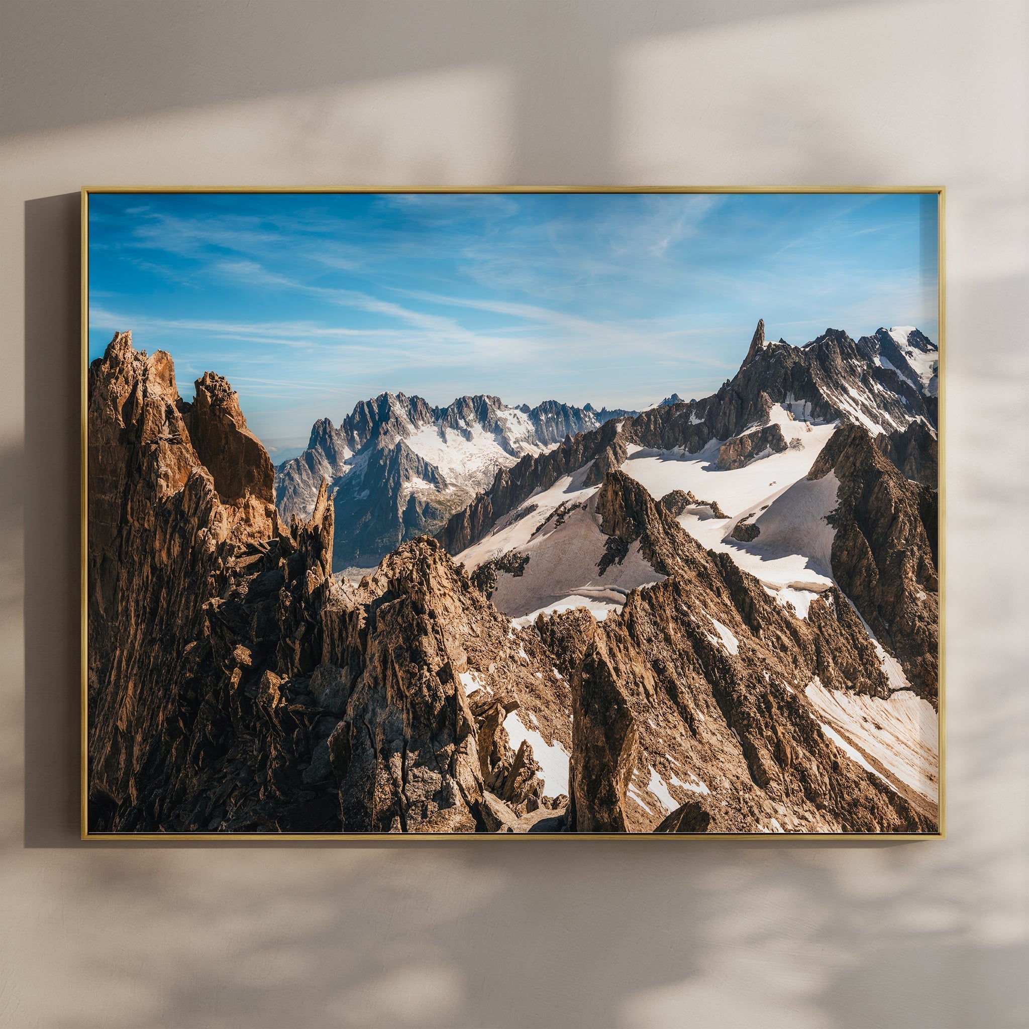 Aiguille d'Entrèves Alpine Wall Art – Chamonix Mountain Landscape Print