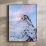 Aiguille du Midi Wall Art – Winter Alpine Mountain Print