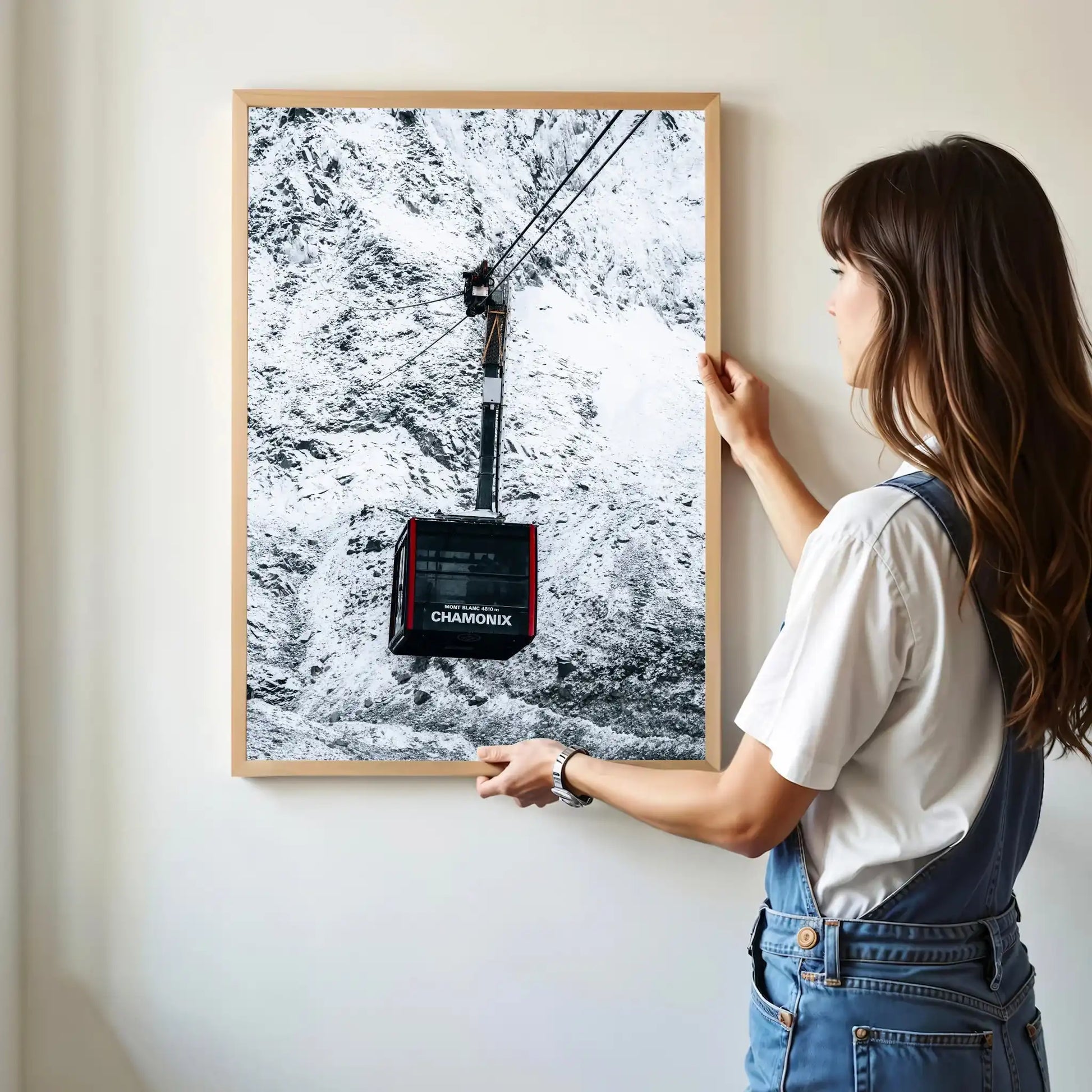 Aiguille du Midi Cable Car Print – Chamonix Alpine Adventure Wall Art by Chamonix Prints