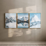 Mountain Wall Art Set – Aiguille du Midi, Lac Blanc & Grand Montets Prints