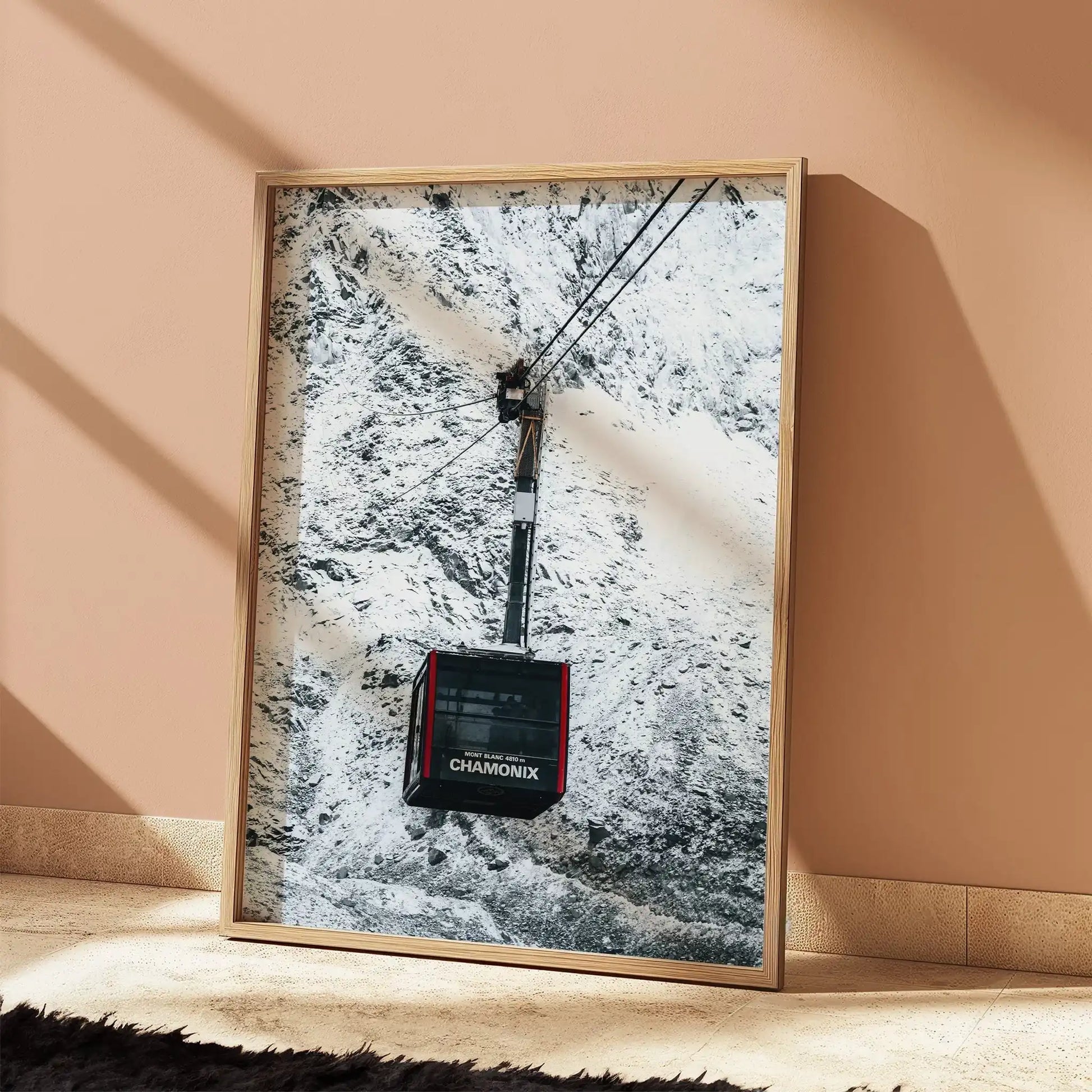Aiguille du Midi Cable Car Print – Chamonix Alpine Adventure Wall Art by Chamonix Prints