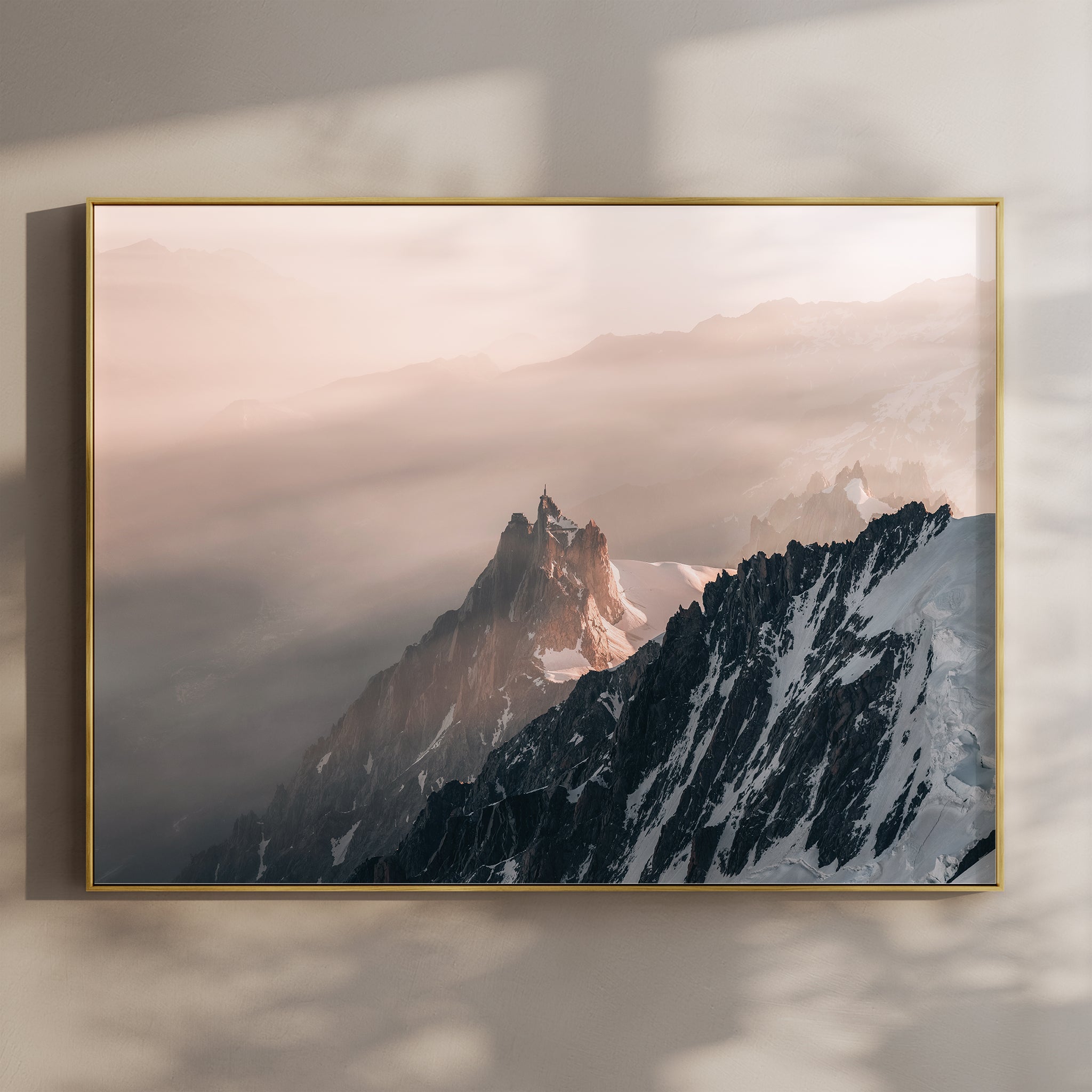 Aiguille du Midi Chamonix Wall Art – French Alps Mountain Print