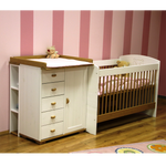 Dream Bio Babybett 70x140cm | Gitterbett | Massivholz | Naturholz | 100% Bio-Bett