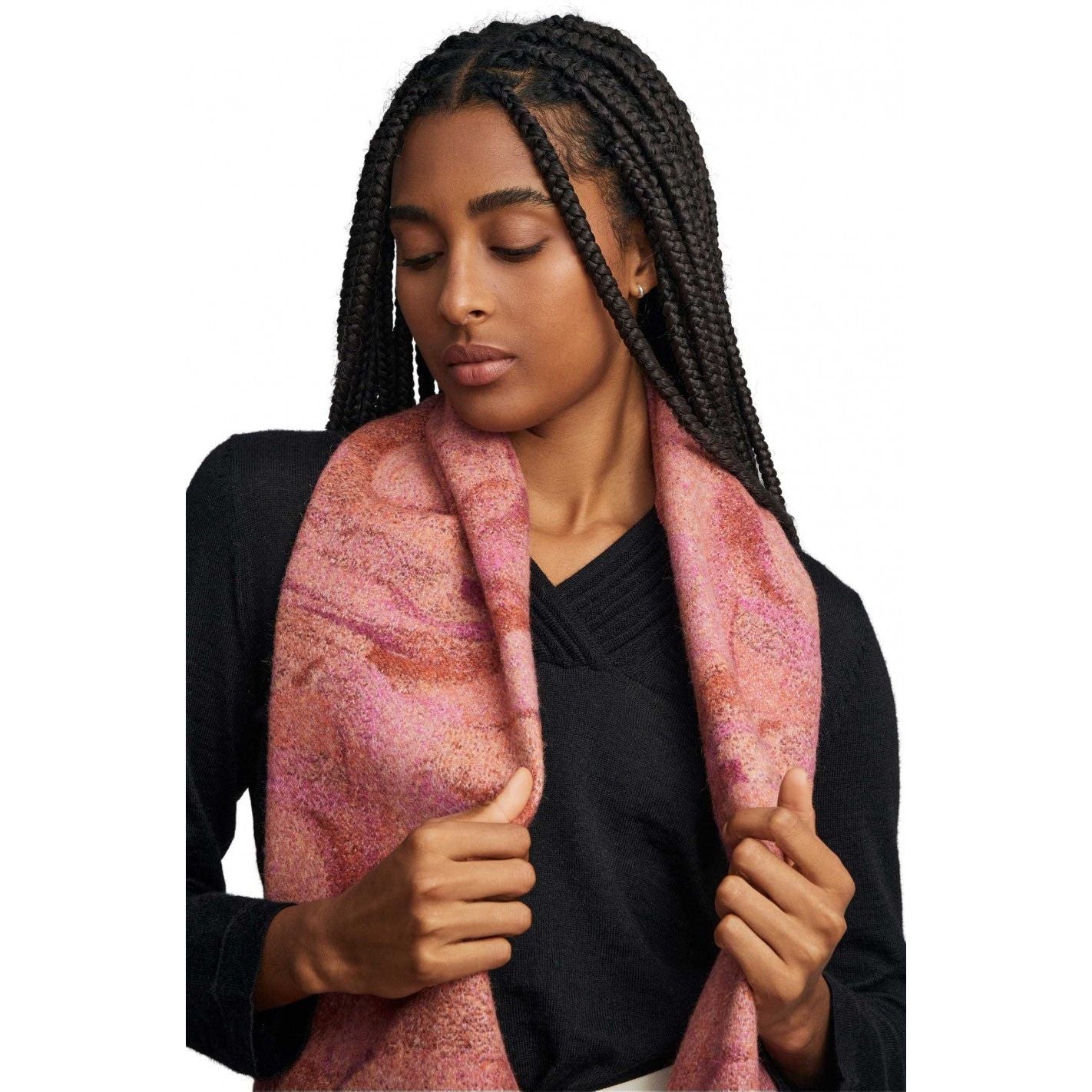 Kuna - Alpaka Webschal Willing – 100 % Baby‑Alpaka - einmaliges Muster