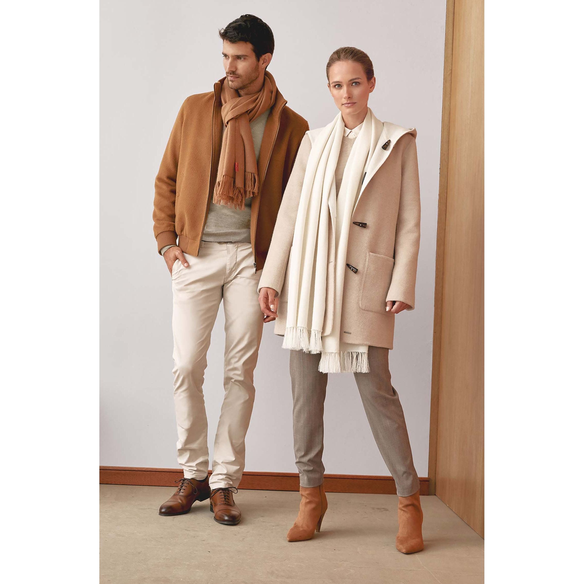 KUNA - Alpaka Wende-Mantel ANASTASIA – Zwei Mäntel in Einem