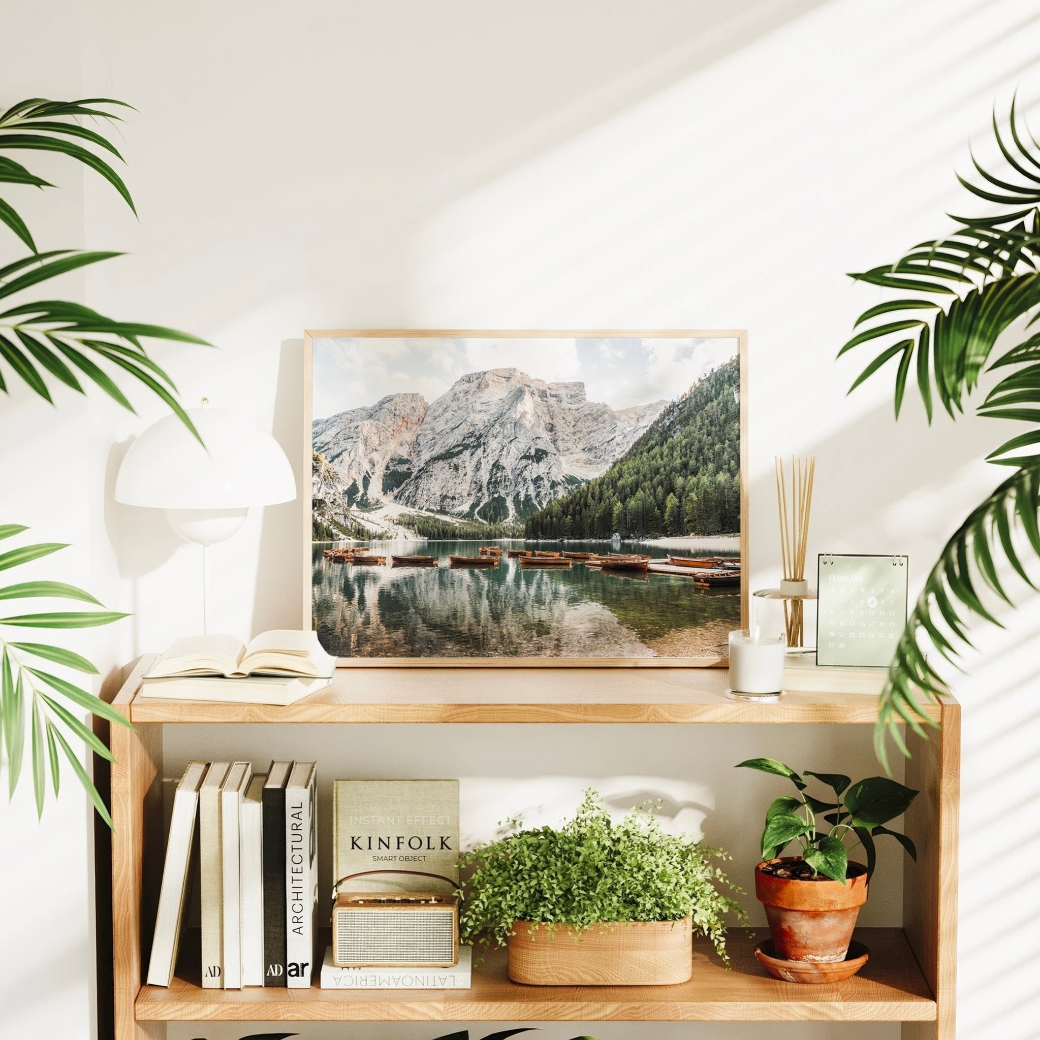 Lago di Braies Dolomites Print – Alpine Lake Photography Wall Art