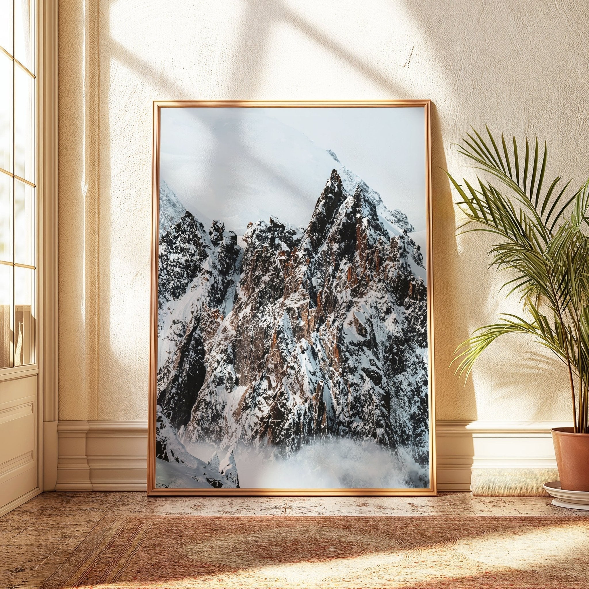 Mont Blanc Winter Photography Wall Art - Aiguille du Midi Prints