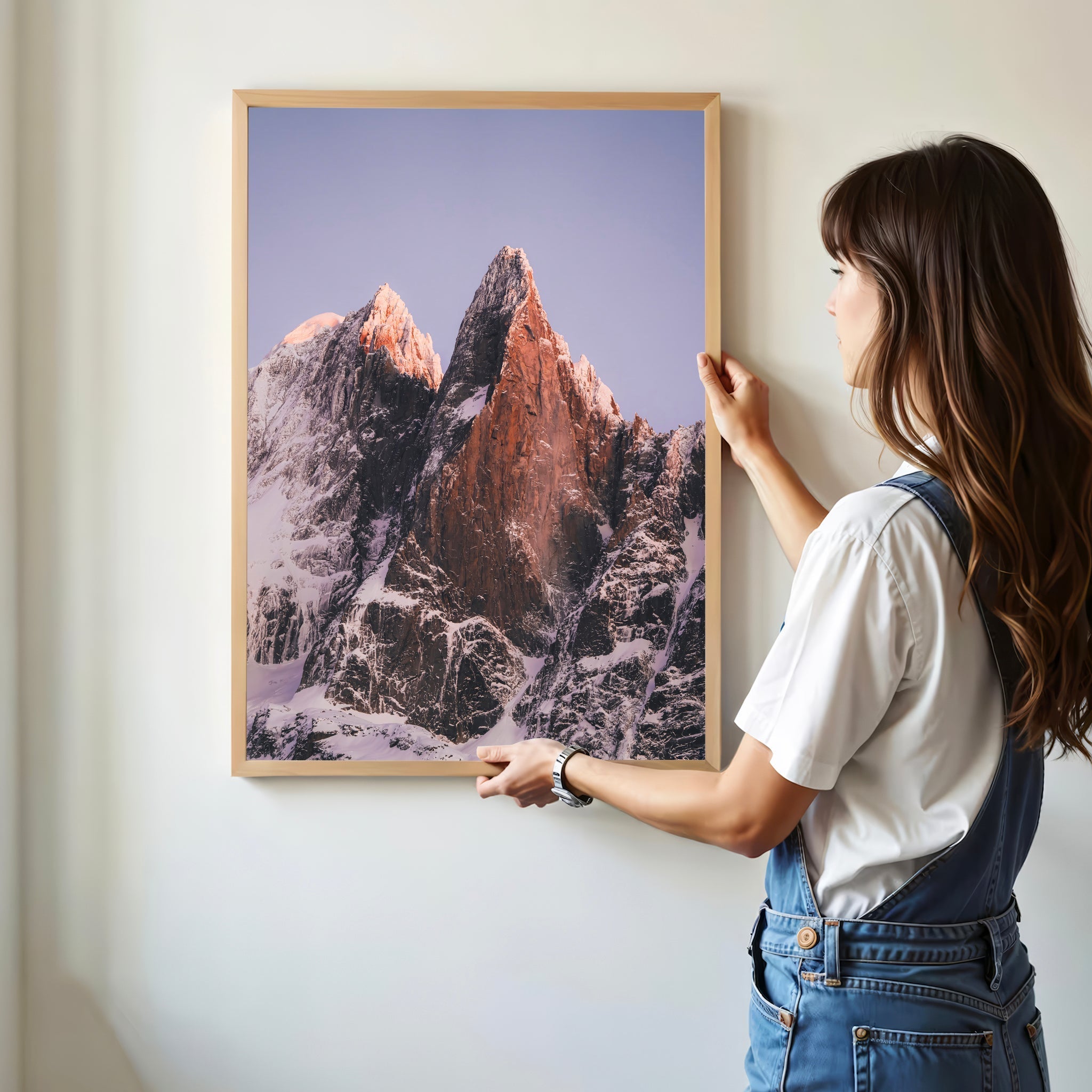 Les Drus Sunset | Alpine Wall Art from the French Alps