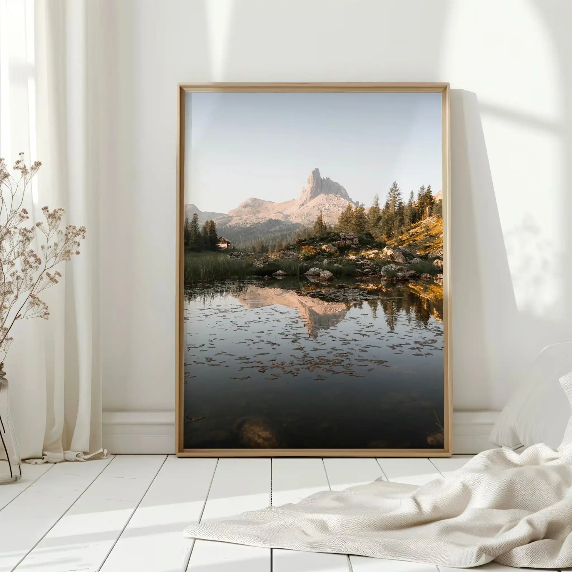 Lago di Federa Dolomites Print – Sunrise Reflection Wall Art by Chamonix Prints