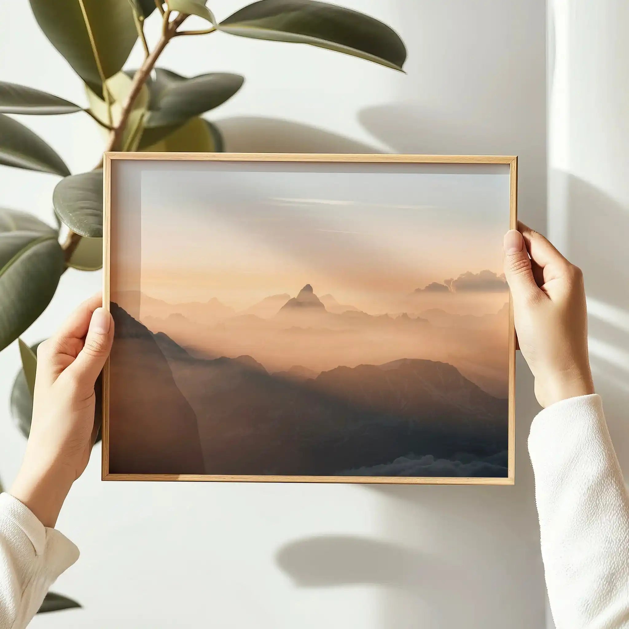 Golden Sunrise Over The Matterhorn | Mont Blanc Summit Photography Print by Chamonix Prints