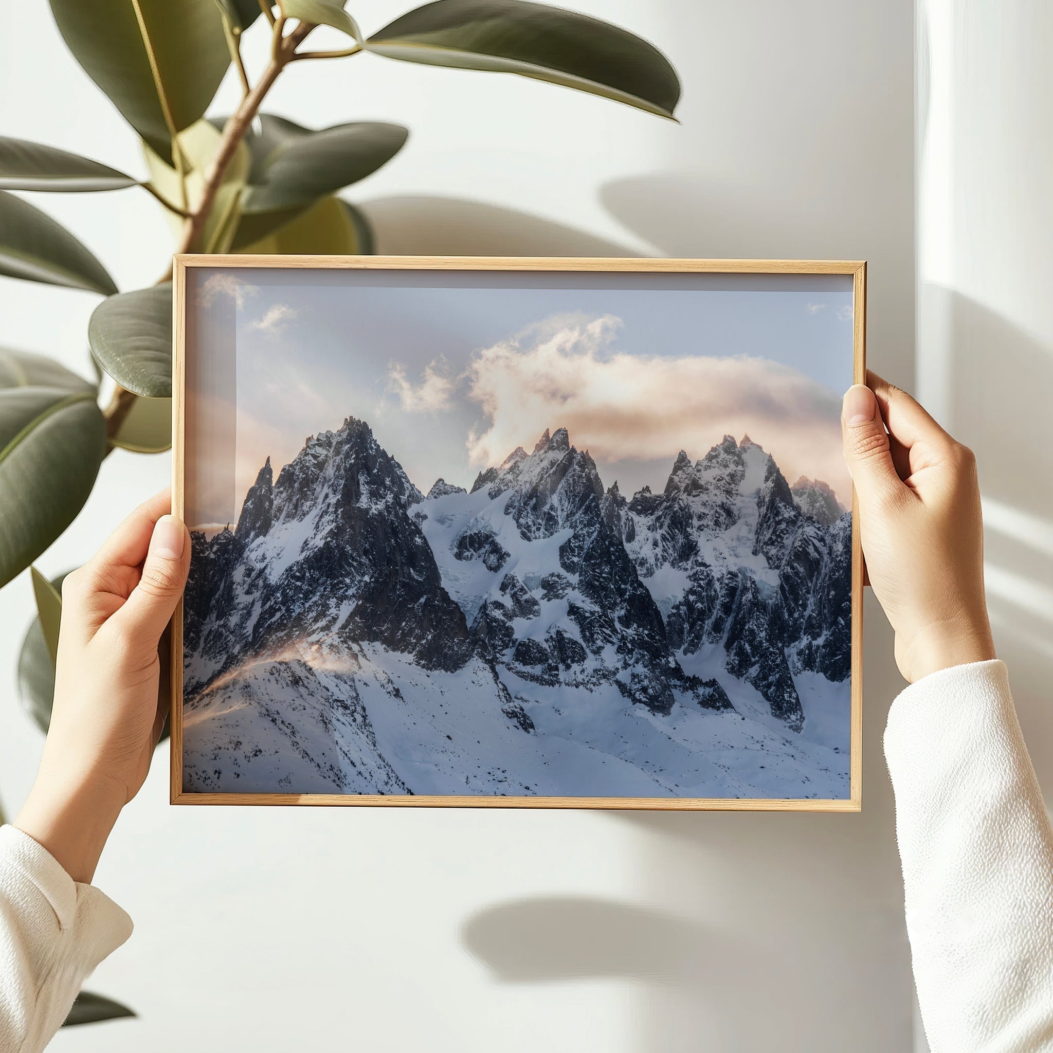 Chamonix Peaks at Sunset – Fine Art Alpine Wall Art Print
