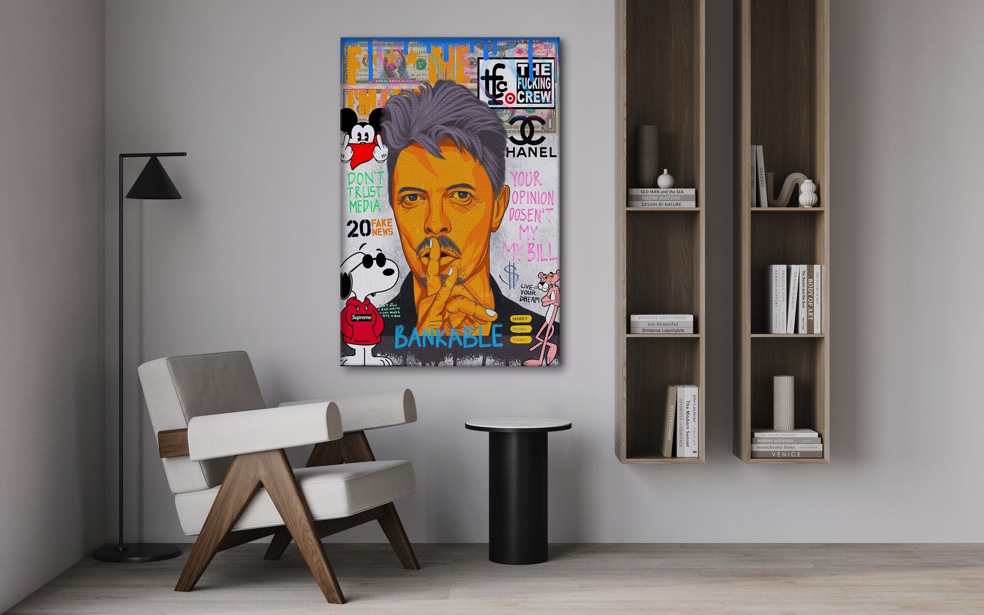 Andy Bowie - Leinwandbild Pop Art by SimpleCanvas