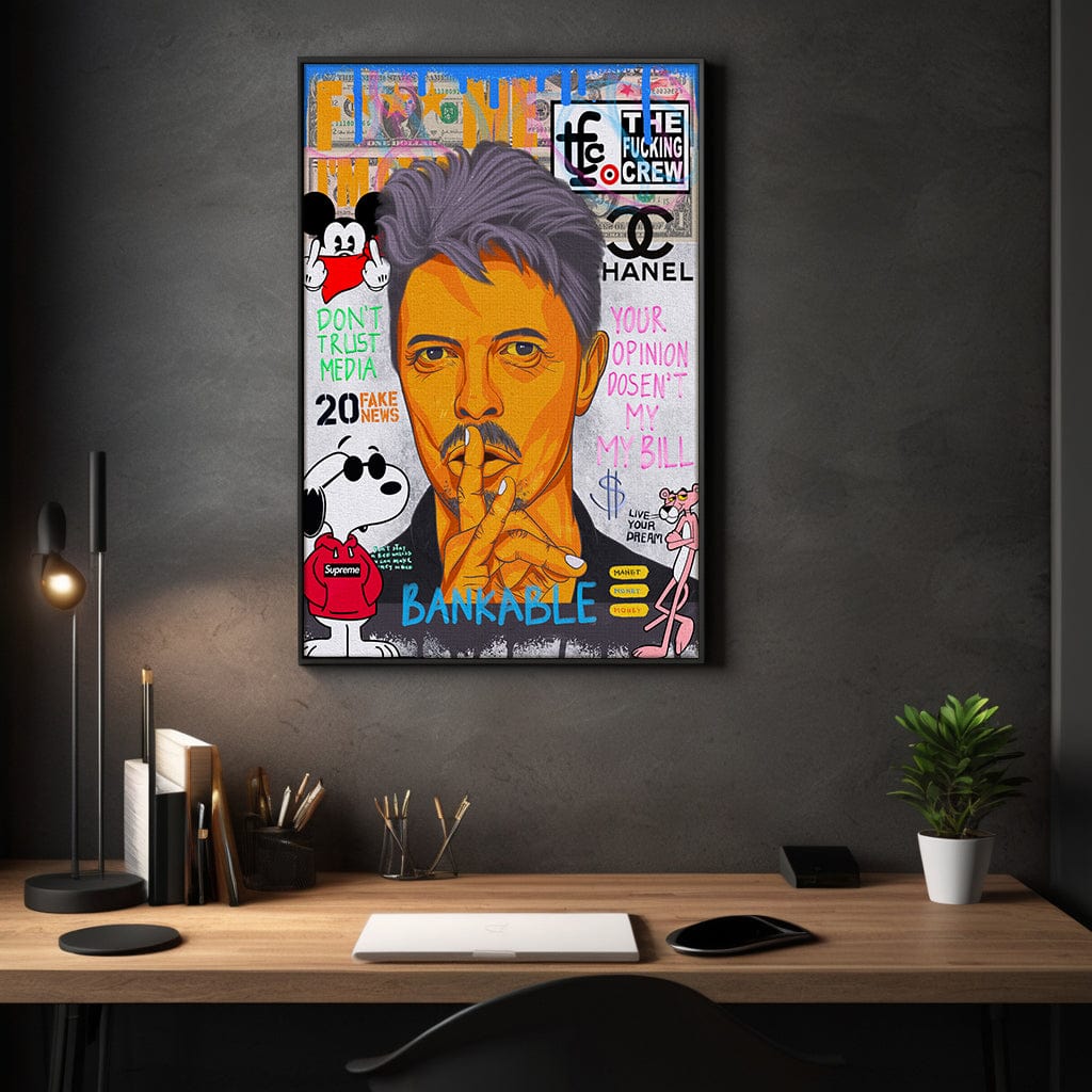 Andy Bowie - Leinwandbild Pop Art by SimpleCanvas