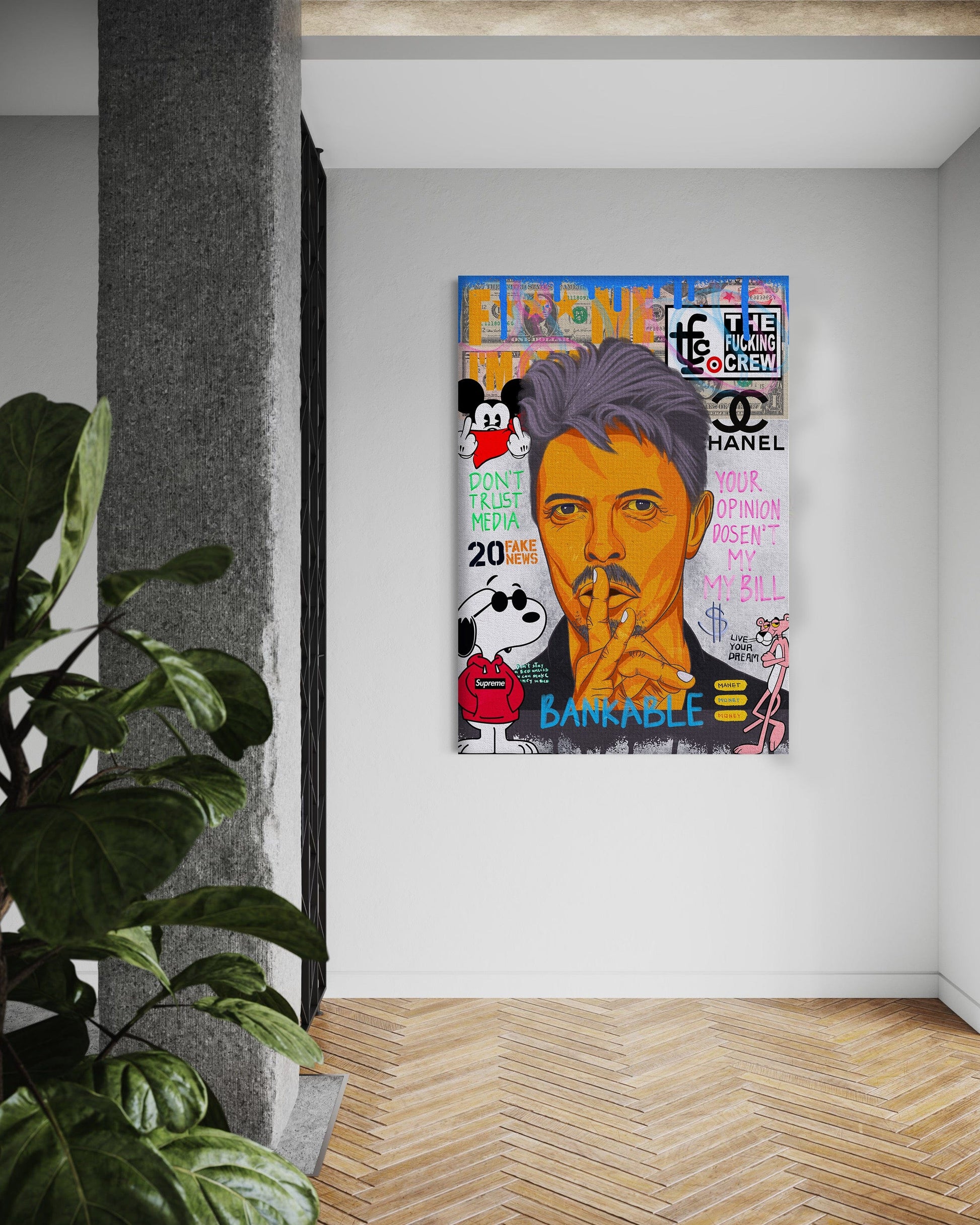 Andy Bowie - Leinwandbild Pop Art by SimpleCanvas