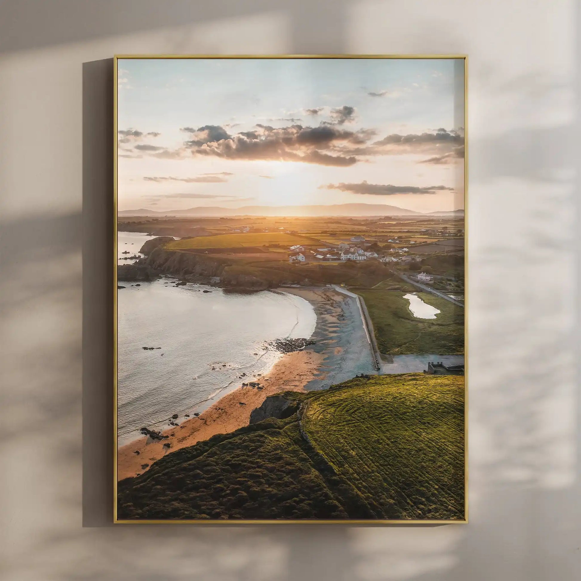 Annestown Beach at Sunset – Irish Coastline Photography Print by Chamonix Prints