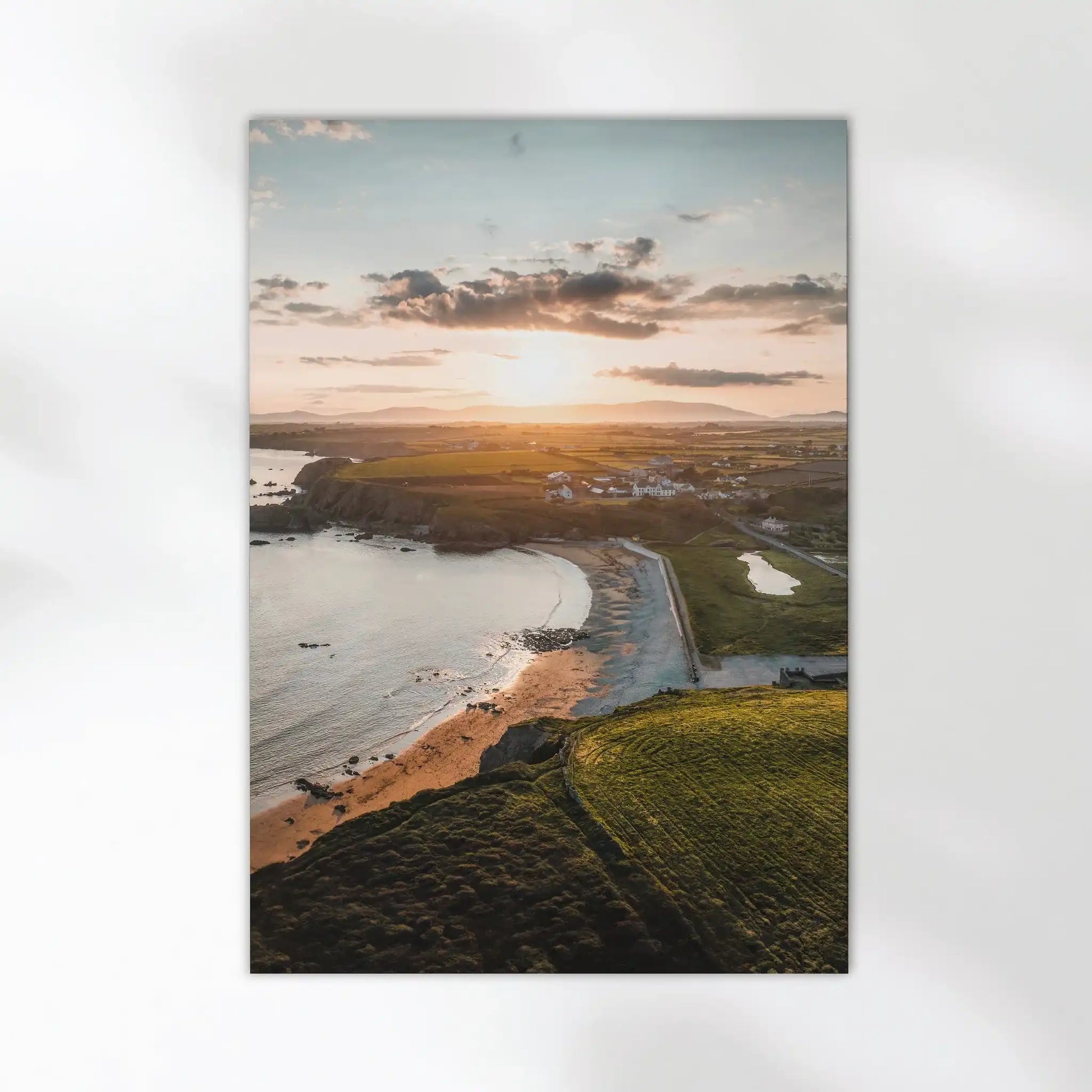 Annestown Beach at Sunset – Irish Coastline Photography Print by Chamonix Prints