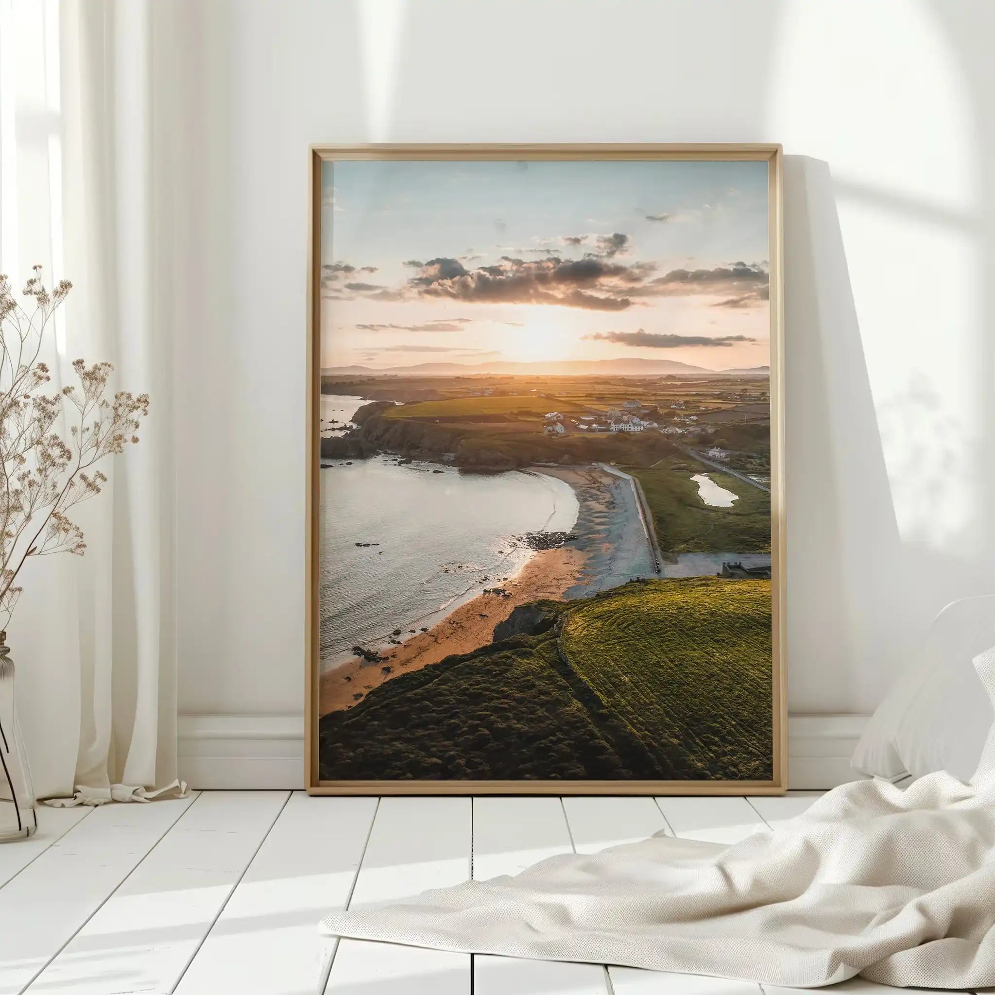 Annestown Beach at Sunset – Irish Coastline Photography Print by Chamonix Prints