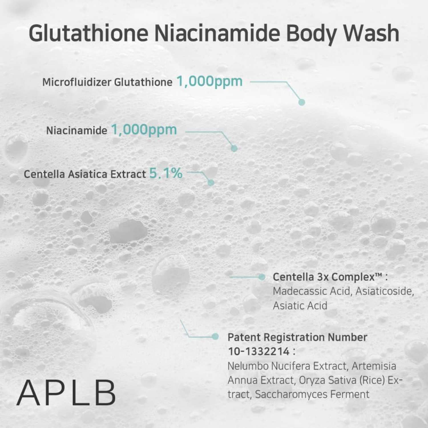 APLB Glutathione Niacinamide Body Wash 300 ml