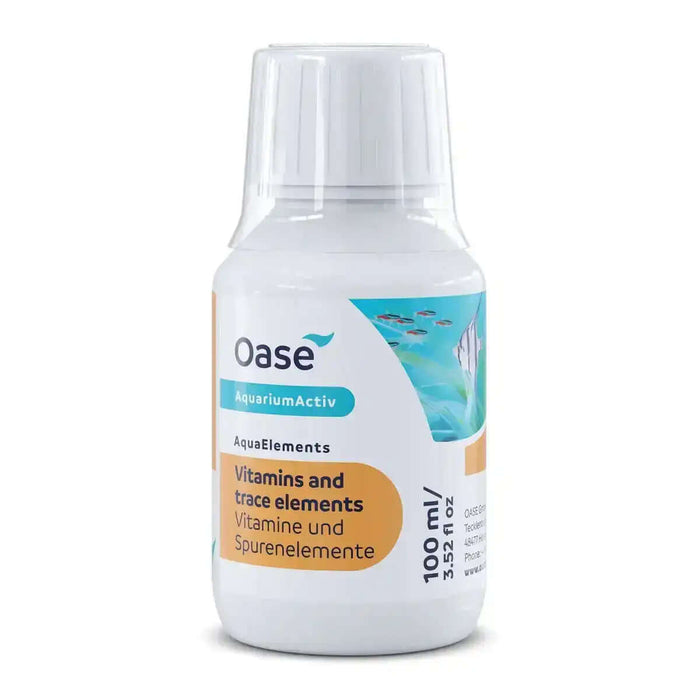 AquaElements Vitamine Und Spurenelemente Für Aquarien 100 Ml Mit Vitamin B Komplex Für Gesunde Fische Und Pflanzen