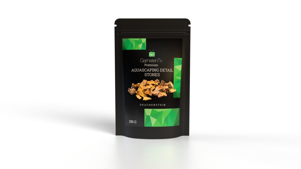 Aquascaping Detail Stones - "Drachenstein" Packung mit 250g hochwertiger Natursteine für Aquarien.