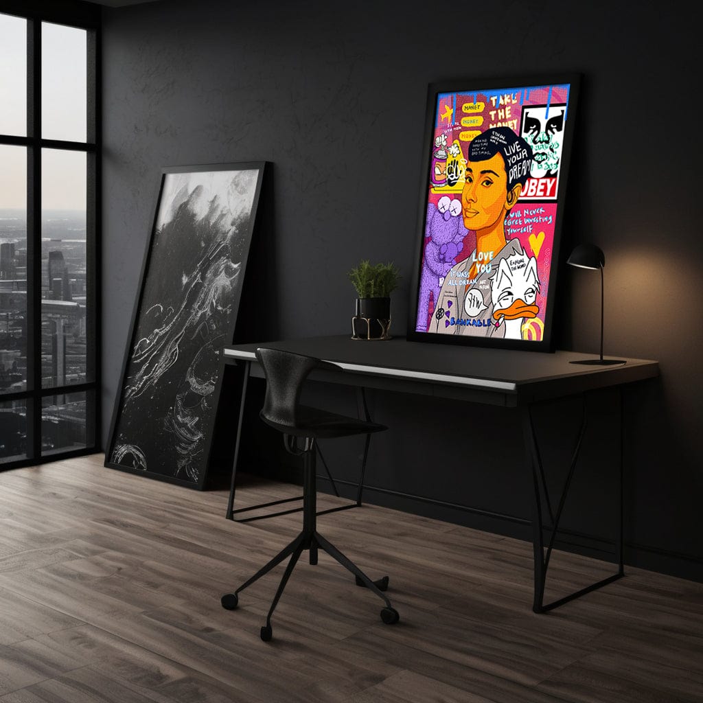 Audrey Hepburn II - Leinwandbild Pop Art by SimpleCanvas