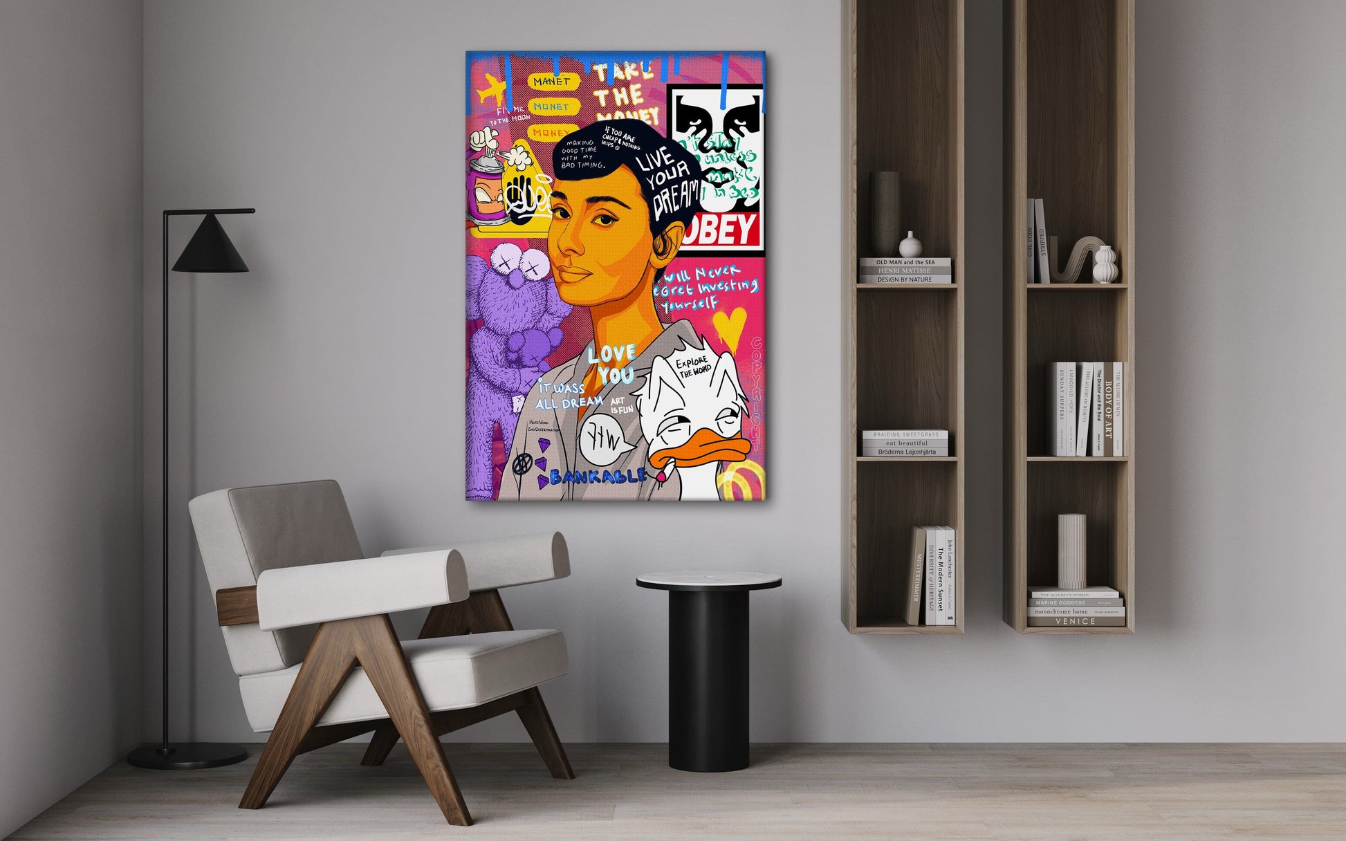 Audrey Hepburn II - Leinwandbild Pop Art by SimpleCanvas