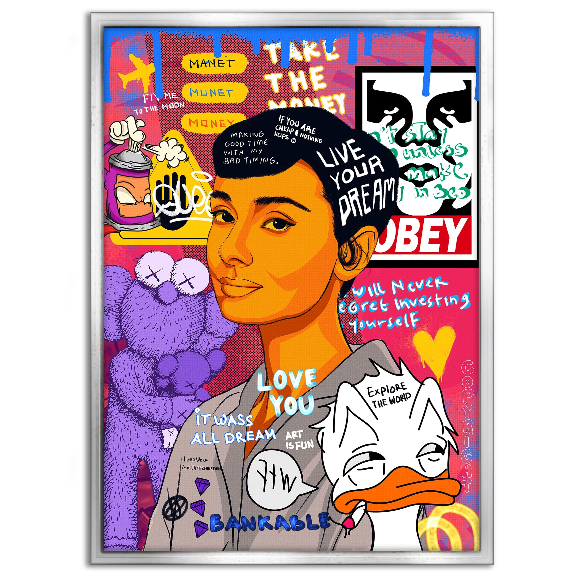 Audrey Hepburn II - Leinwandbild Pop Art by SimpleCanvas