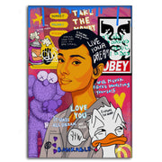 Audrey Hepburn II - Leinwandbild Pop Art by SimpleCanvas